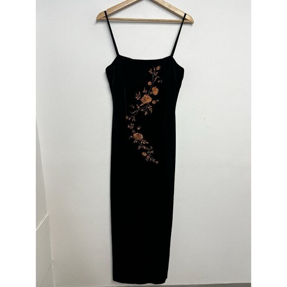 Vtg Arianna by Rachael Kaye Y2K 2000s coquette fairy fitted Embroidered Dress - Picture 13 of 13